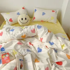 Bộ Chăn Ga Bọc Nệm Cotton Microfiber Cao 20cm - 05 Món Đệm Ngủ Êm Ái, Thoáng Khí, Bền Đẹp - Thiết Kế Sang Trọng