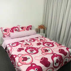 Bộ Chăn Ga Cotton Microfiber Mềm Êm 5 Món - Bọc Nệm Cao 20cm, Thiết Kế Sang Trọng, Giấc Ngủ Hoàn Hảo