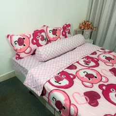 Bộ Chăn Ga Cotton Microfiber Mềm Êm 5 Món - Bọc Nệm Cao 20cm, Thiết Kế Sang Trọng, Giấc Ngủ Hoàn Hảo