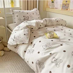 Bộ Chăn Ga Cotton Microfiber 5 Món Cao Cấp - êm ái, thoáng khí, bọc nệm 20cm, họa tiết đẹp mắt, phù hợp cho mọi không gian phòng ngủ