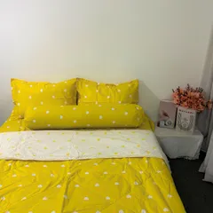 Bộ Chăn Ga Bọc Nệm Microfiber Cao 20cm - 05 Món Sang Trọng Cho Giấc Ngủ Êm Đềm, Thoáng Khí, Dễ Dàng Vệ Sinh