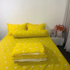 Bộ Chăn Ga Bọc Nệm Microfiber Cao 20cm - 05 Món Sang Trọng Cho Giấc Ngủ Êm Đềm, Thoáng Khí, Dễ Dàng Vệ Sinh