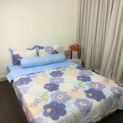 Bộ Chăn Ga Cotton Microfiber Cao Cấp 5 Món Bọc Nệm 20cm - Êm Ái, Thoáng Khí, An Toàn Cho Giấc Ngủ Hoàn Hảo