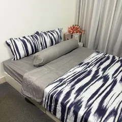Bộ Chăn Ga Cotton Microfiber 5 Món - êm ái, thoáng mát, bọc nệm cao 20cm, an toàn cho sức khỏe, thiết kế đẹp mắt cho phòng ngủ.
