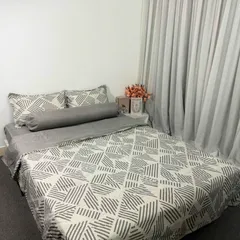 Bộ Chăn Ga Cotton Microfiber Cao Cấp 5 Món - Bọc Nệm 20cm, Êm Ái và Thoáng Khí - Giấc Ngủ Hoàn Hảo