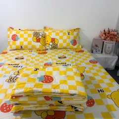 Bộ Chăn Ga Bọc Nệm Microfiber Cao 20cm - 5 Món Sang Trọng, Êm Ái, Thoáng Khí - Giấc Ngủ Hoàn Hảo cho Phòng Ngủ