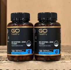 Tinh Chất Hàu Go Oyster Plus Zinc Go Healthy 120 Viên 