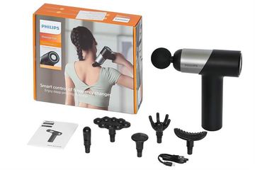 Súng Massage Cầm Tay Philips PPM7323 - Thiết Bị Massage Trị Liệu Hiệu Suất Cao với 6 Đầu Massage và 7 Mức Độ Tùy Chỉnh