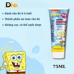 Kem Đánh Răng Trẻ Em Prokudent Junior 6+ 75ml – Ngừa Sâu Răng, Hương Bạc Hà Dịu Nhẹ, Chuyên Dụng Cho Trẻ Từ 6 Tuổi Trở Lên