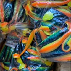 Mồi Lure Cá Lóc NFF Xanh Sọc Nhạy - Mồi Câu Chuyên Dụng Cho Cá Lóc, Thiết Kế Độc Đáo, Size 7cm & 9cm