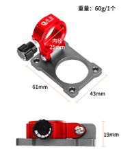 Pass Dù Gắn Thùng Câu Cá - Thiết Kế Khóa Xoay Tiện Lợi, Màu Đỏ Nổi Bật, Phụ Kiện Câu Cá Chất Lượng Cao