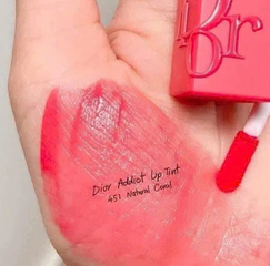 Son Dior Addict Lip Tint 451 Natural Coral - Son Môi Hồng Cam San Hô Tươi Tắn, Dưỡng Ẩm Tự Nhiên, Giữ Màu Lâu Trên Môi