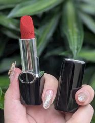 Son Dior Velvet 840 Rayonnate - Son Môi Màu Đỏ Gạch Sang Trọng, Độ Bám Màu Tối Ưu, Sản Phẩm Trang Điểm Quyến Rũ