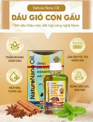 Dầu Nóng Con Gấu NaNo Oil Nature Nano - Hỗ Trợ Cải Thiện Sức Khỏe Xương Khớp - Hộp 6 Chai Thiết Kế Tiện Lợi