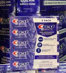 Set 5 Kem Đánh Răng Crest 3D White Ultra 3IN1 147g - Làm Trắng Răng, Bảo Vệ Sức Khỏe Răng Miệng, Hơi Thở Thơm Mát