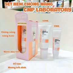 Set Kem Chống Nắng CNP Tone Up Special SPF 50 - 50ml + 31ml - Bảo Vệ Da Mặt và Cơ Thể, Dưỡng Ẩm, Tiện Dụng Khi Ra Ngoài