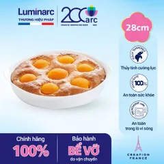Khay Nướng Thủy Tinh Chịu Nhiệt Luminarc Cuisine Carine 28cm - An Toàn Trong Lò Nướng, Lò Vi Sóng, Máy Rửa Bát - Hàng Pháp Chính Hãng