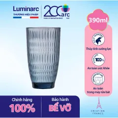 Bộ 6 cốc thủy tinh cao Luminarc Ricky Dew 390 ml màu xám - Sang trọng, bền đẹp, an toàn cho sức khỏe, phù hợp cho bữa tiệc và gia đình.