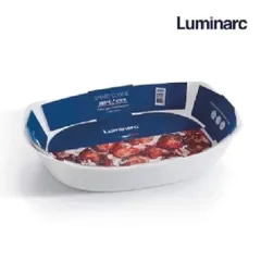 Khay Nướng Thủy Tinh Luminarc Cuisine Carine 38x28cm - Chịu Nhiệt, Dễ Dàng Vệ Sinh, An Toàn Trong Lò Nướng và Lò Vi Sóng