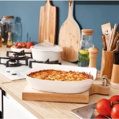 Khay Nướng Thủy Tinh Luminarc Cuisine Carine 38x28cm - Chịu Nhiệt, Dễ Dàng Vệ Sinh, An Toàn Trong Lò Nướng và Lò Vi Sóng