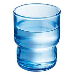 Bộ 6 cốc thủy tinh thấp Luminarc LogT Blue 220ml - Thiết kế tinh tế, an toàn cho sức khỏe, hàng chính hãng