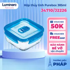 Hộp thủy tinh Luminarc Purebox 38.5cl - An toàn, chịu nhiệt, bền bỉ cho thực phẩm - Hàng chính hãng từ Pháp