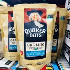 Yến Mạch Quaker Oats 454g (Tem Xanh) - Thực Phẩm Lành Mạnh, Dinh Dưỡng Cho Bữa Sáng, Giàu Chất Xơ, Nguồn Gốc Từ Mỹ