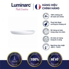 Bộ 3/6 Đĩa Luminarc Diwali Lines 19cm - Đĩa Thủy Tinh An Toàn Lò Vi Sóng, Máy Rửa Bát, Sang Trọng, Quà Tặng Tết