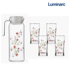 Bộ bình cốc ly Luminarc Rotterdam 5 chi tiết - Thủy tinh cao cấp, chịu nhiệt, an toàn, sang trọng cho nhà bếp và văn phòng