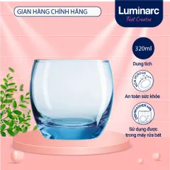Bộ cốc thủy tinh Luminarc Salto 320ml - 6 chiếc, an toàn cho sức khỏe, chống xước, bền đẹp - Hàng chính hãng từ Pháp