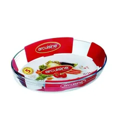 Khay Nướng Thủy Tinh Hình Ovan Arcuisine 39x27cm - An Toàn Trong Lò Nướng và Lò Vi Sóng - Xuất Xứ Pháp