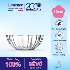 Bộ 6 bát thủy tinh Luminarc Arcade 12cm G2702*6 - Bát chống xước, an toàn cho lò vi sóng, hàng chính hãng, kiểu dáng hiện đại