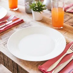 Bộ 6 Đĩa Thủy Tinh Nông Lòng Luminarc Harena 19cm - Dùng An Toàn Trong Lò Vi Sóng & Máy Rửa Bát - Hàng Chính Hãng Pháp
