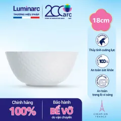 Bộ 6 bát tô thủy tinh Luminarc D-Precious 18cm - Tô ăn phở, tô canh cao cấp chống xước, an toàn cho sức khỏe, chính hãng