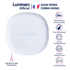 Đĩa Thủy Tinh Nông Lòng Luminarc Lotusia 25cm - Đồ Gia Dụng Sang Trọng Chính Hãng Pháp, An Toàn Sử Dụng