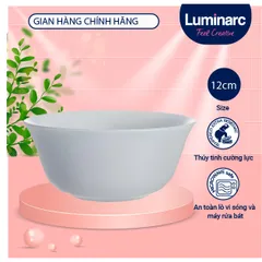 Bộ 6 bát Luminarc Diwali Granit 12cm - Thủy tinh cao cấp an toàn, dùng cho vi sóng và máy rửa bát, thiết kế sang trọng Châu Âu