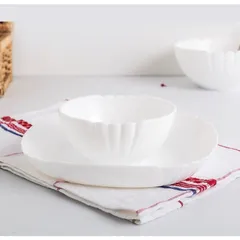 Bộ 6 Đĩa Thủy Tinh Sâu Luminarc Lotusia 22cm N3622 - Chất Liệu An Toàn, Thiết Kế Hiện Đại, Hàng Chính Hãng Từ Pháp