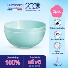 Bộ 2 Bát Tô Canh Salad Luminarc Diwali Light 21cm - Thủy Tinh An Toàn, Chịu Nhiệt Tốt, Hàng Chính Hãng Pháp