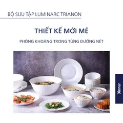 Tô Phở Thủy Tinh Luminarc Trianon 18cm An Toàn, Chịu Nhiệt, Dùng Trong Lò Vi Sóng - Đồ Gia Dụng Nhà Bếp Cao Cấp