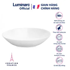 Bộ 6 đĩa chấm gia vị thủy tinh Luminarc Diwali 11cm - Sang trọng, dễ vệ sinh, an toàn cho sức khỏe - Hàng chính hãng từ Pháp