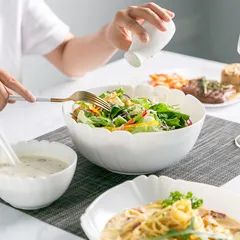 Bộ 6 bát tô thủy tinh Luminarc Lotusia 21cm - Chén canh, salad cao cấp, hàng chính hãng, sang trọng, dễ dàng vệ sinh
