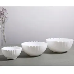 Bộ 6 bát tô thủy tinh Luminarc Lotusia 21cm - Chén canh, salad cao cấp, hàng chính hãng, sang trọng, dễ dàng vệ sinh