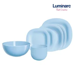 Bộ 6 bát thủy tinh Luminarc Diwali Light Blue 12cm - Bát đĩa sang trọng, chịu nhiệt, an toàn cho sức khỏe