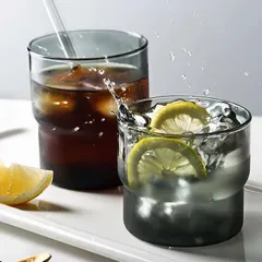 Bộ 6 Cốc Thủy Tinh Thấp Arcoroc LogT Grey 300ml - Cốc Thủy Tinh Chính Hãng, An Toàn, Thiết Kế Hiện Đại cho Bếp