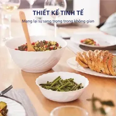 Bộ 6 bát tô thủy tinh Luminarc Trianon 16cm - Bát cường lực an toàn cho lò vi sóng và máy rửa chén, hàng chính hãng Pháp