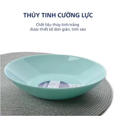 [Hàng Pháp] Bộ 6 đĩa (dĩa) thủy tinh Luminarc Diwali DW6A dùng an toàn trong lò vi sóng, máy rửa bát