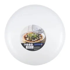 [Hàng NK Pháp] Bộ đĩa (dĩa) thủy tinh ăn mì ý, Pizza Luminarc Friend's Time 6 chi tiết - FR6A