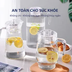 Bộ 2 Bình Thủy Tinh Luminarc Tivoli 1.6L - Bình Đựng Nước Cao Cấp, An Toàn Sức Khỏe, Thiết Kế Hiện Đại, Hàng Chính Hãng