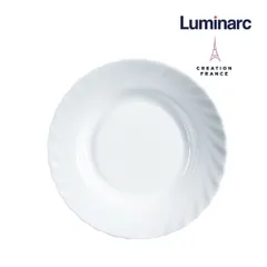 Bộ 6 Đĩa Thủy Tinh Cường Lực Luminarc Trianon 23cm - Đĩa Sâu Dùng Lò Vi Sóng, Chịu Nhiệt, Chống Xước, An Toàn Sức Khỏe