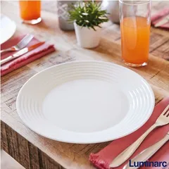Bộ 6 Đĩa Thủy Tinh Chịu Nhiệt Luminarc Harena 27cm Dùng Lò Vi Sóng - Hàng Chính Hãng An Toàn, Thiết Kế Hiện Đại, Tiện Ích Cho Bếp